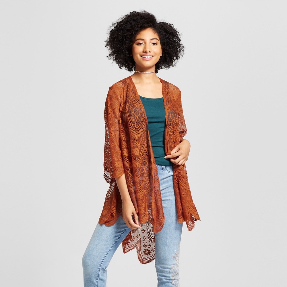 Boho lace kimono